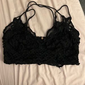 Black Free People lace bralette
